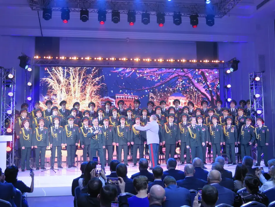 The ensemble performed at the gala event for the presentation of the
 highest legal award of the Russian Federation, the Lawyer of the Year.