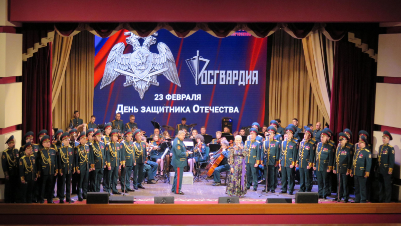 21 В преддверии Дня защитника Отечества  Ансамбль принял участие в праздничных торжествах